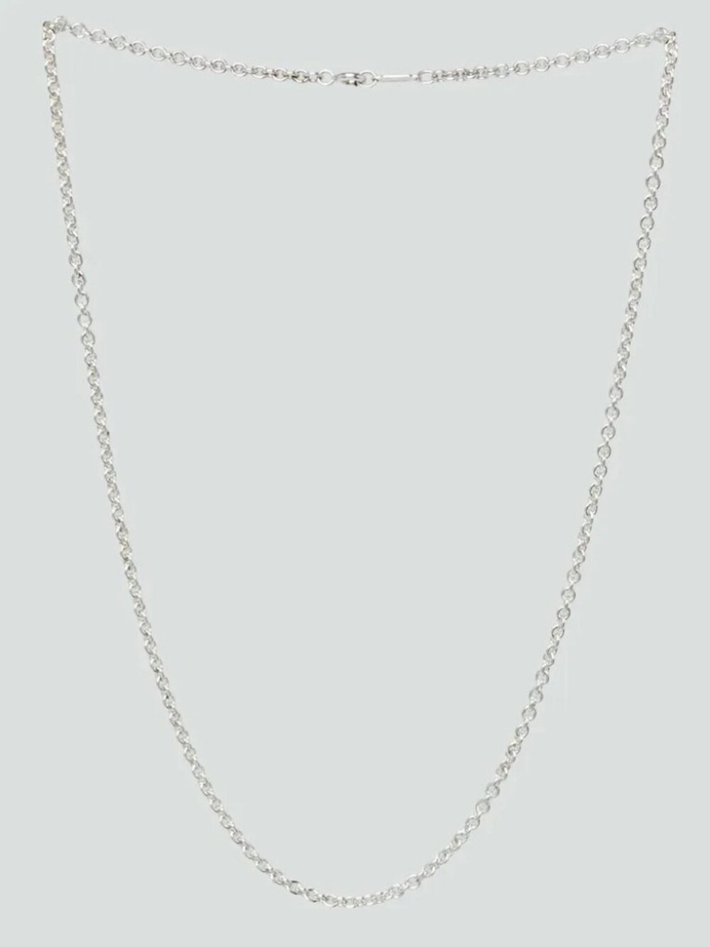 Tiffany & Co. 3mm Sterling Silver Chain Link Necklace